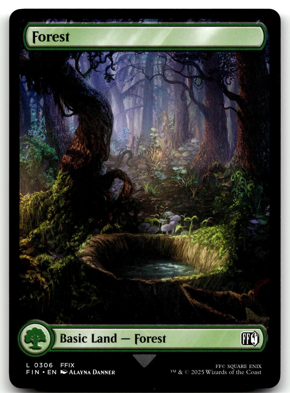 Forest (0306) 306 Land FINAL FANTASY Magic: The Gathering Near Mint