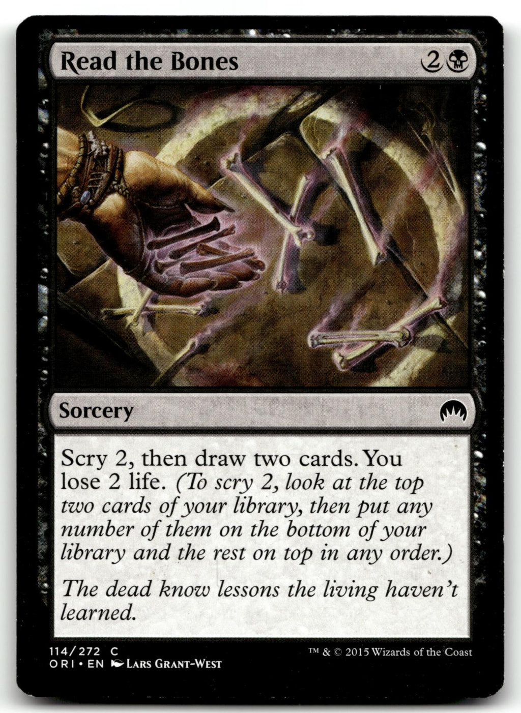 Read the Bones 114 Common Magic Origins Magic: The Gathering Near Mint
