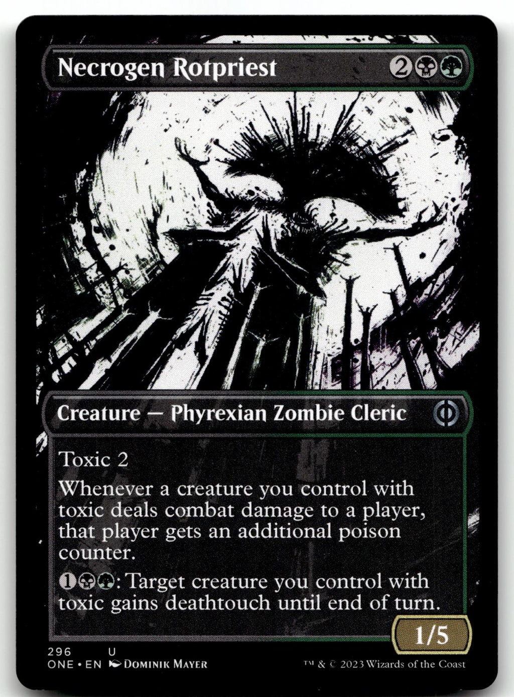 Necrogen Rotpriest (Showcase) 296 Phyrexia: All Will Be One Magic: