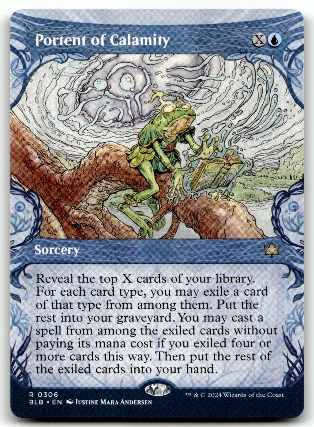 Portent of Calamity (Showcase) 306 Rare Bloomburrow Magic: The Gathering NM