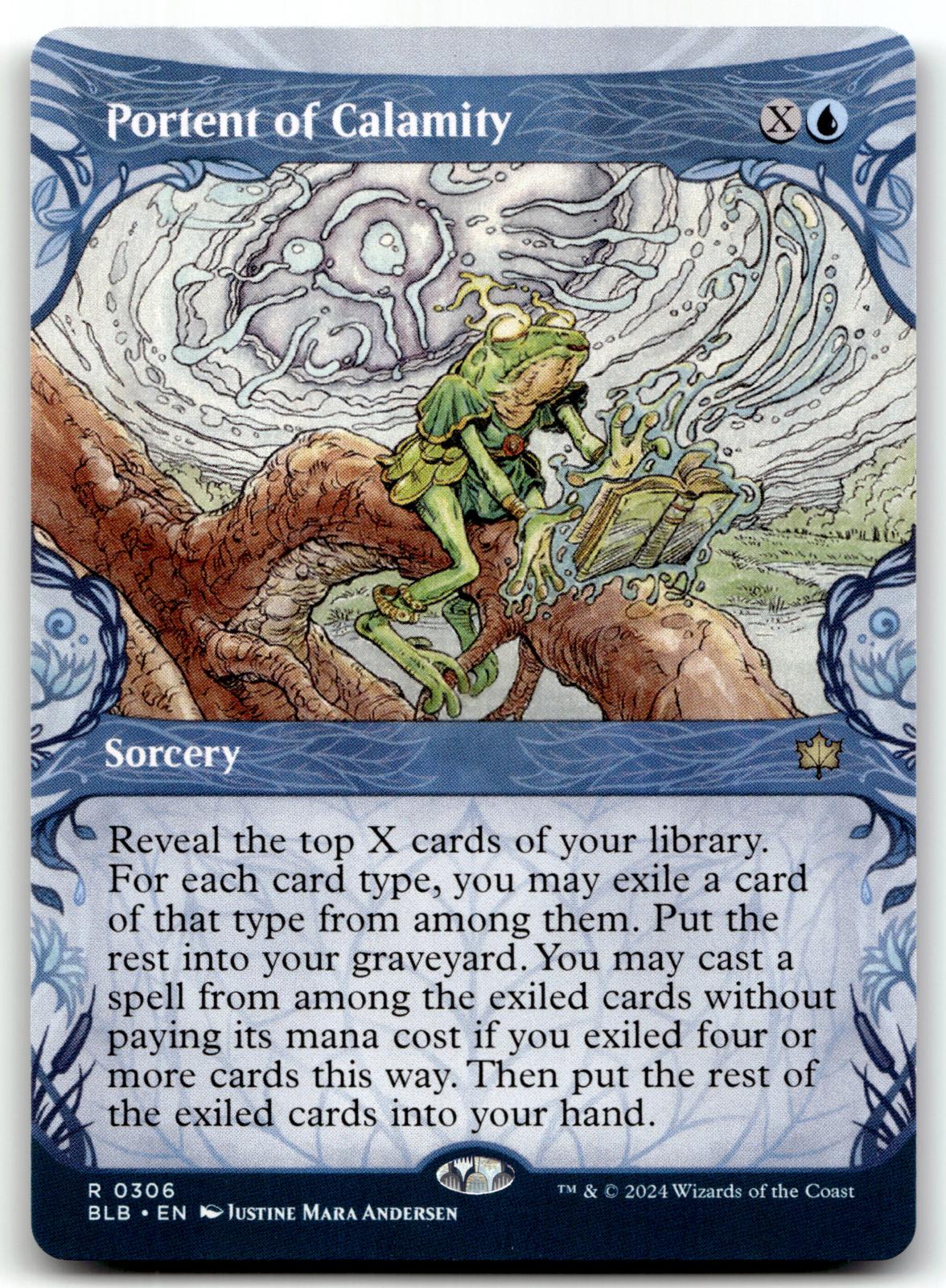 Portent of Calamity (Showcase) 306 Rare Bloomburrow Magic: The Gathering NM