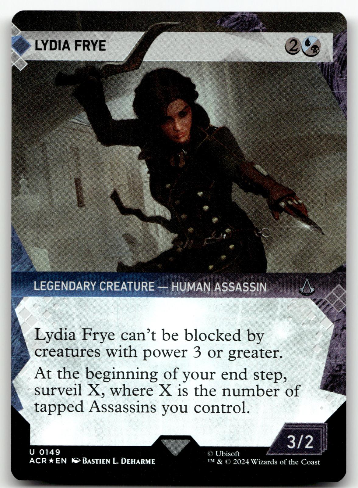 Lydia Frye (Showcase) 149 Universes Beyond: Assassin's Creed Magic: The Gathering Foil NM