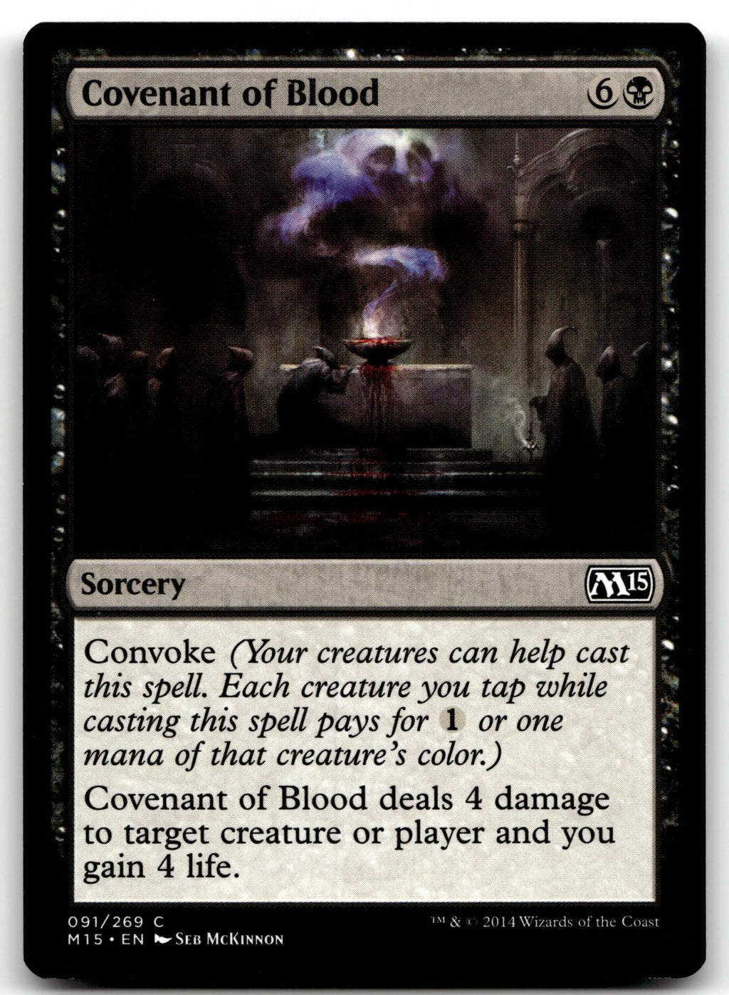 Covenant of Blood 91 Common Magic 2015 (M15) Magic: The Gathering Near Mint