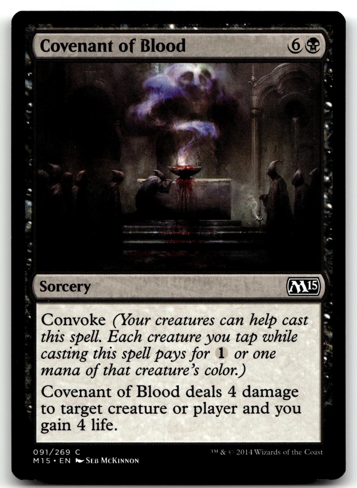 Covenant of Blood 91 Common Magic 2015 (M15) Magic: The Gathering Near Mint