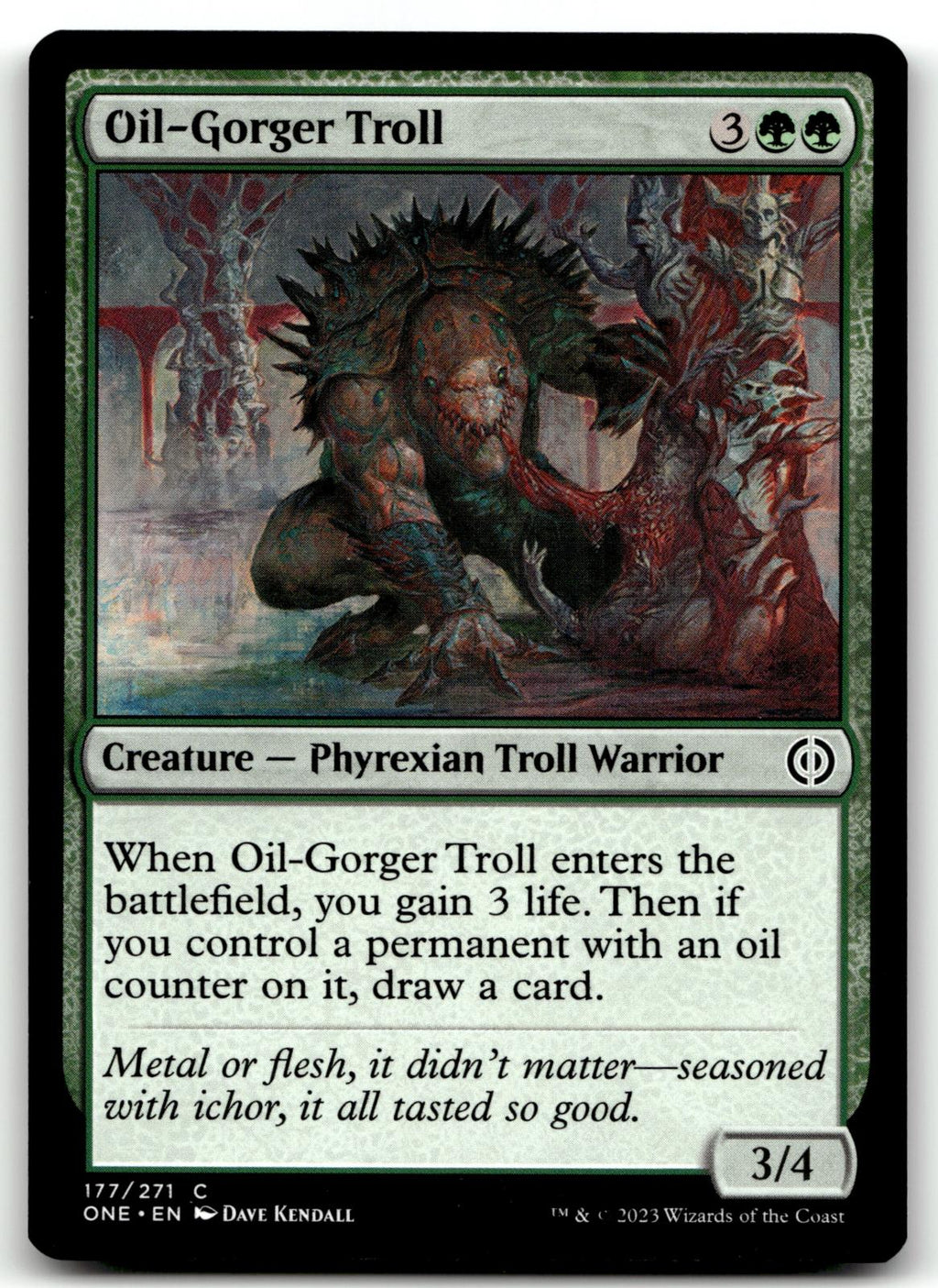 Oil-Gorger Troll 177 Common Phyrexia: All Will Be One Magic: The Gathering NM