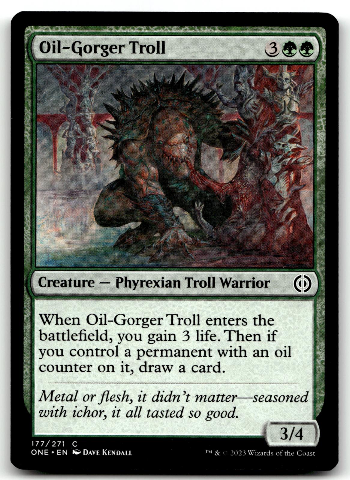 Oil-Gorger Troll 177 Common Phyrexia: All Will Be One Magic: The Gathering NM