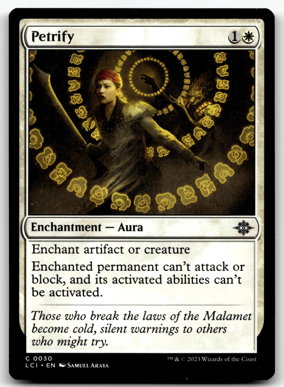 Petrify 30 Common The Lost Caverns of Ixalan Magic: The Gathering Near Mint