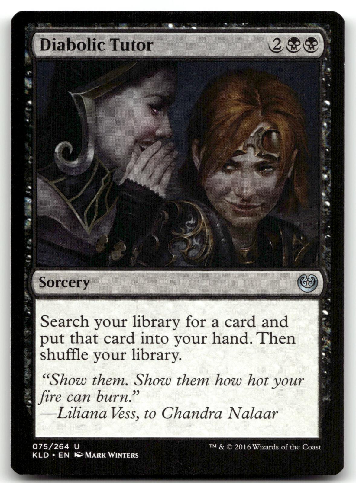 Diabolic Tutor 75 Uncommon Kaladesh Magic: The Gathering Near Mint