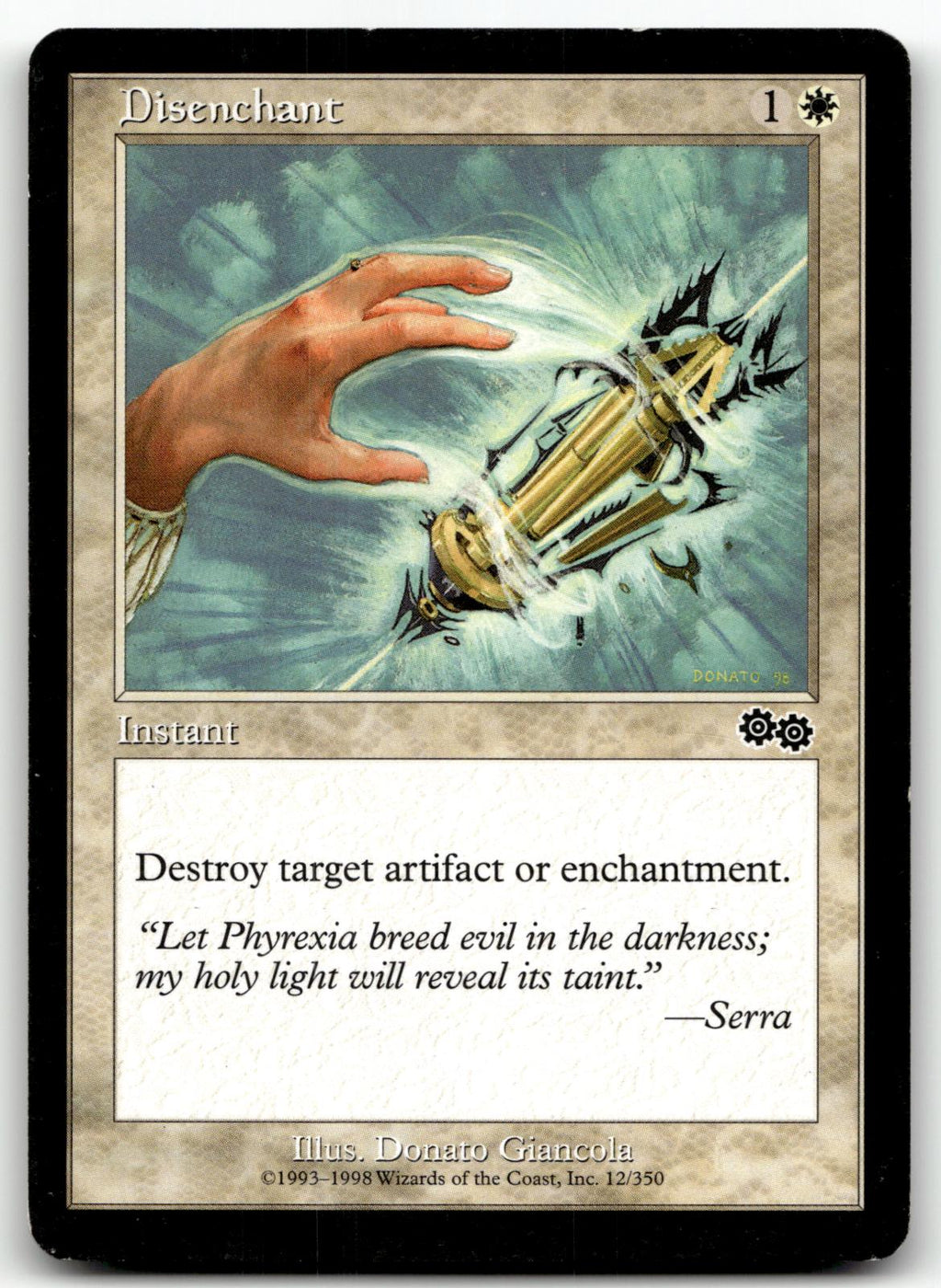 Disenchant 12 Common Urza's Saga Magic: The Gathering Near Mint