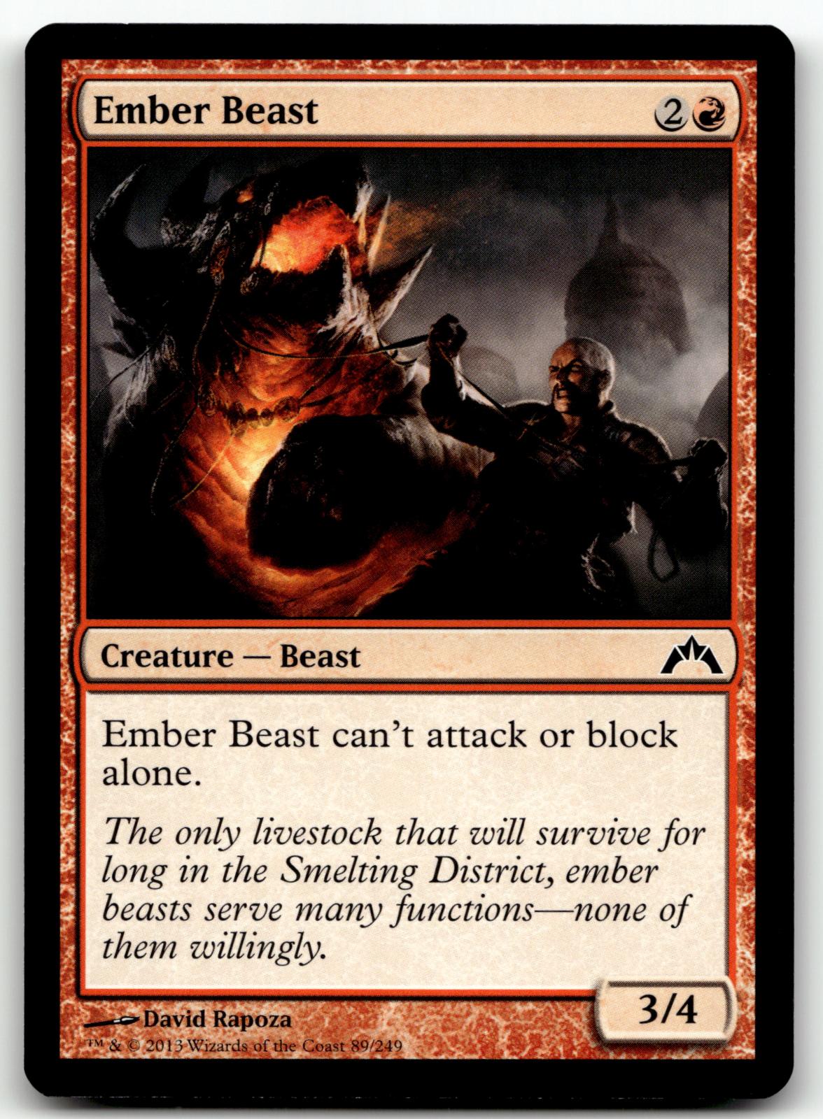 Ember Beast 89 Common Gatecrash Magic: The Gathering Near Mint