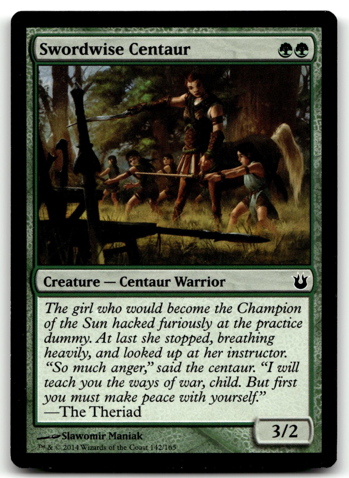 Swordwise Centaur 142 Common Born of the Gods Magic: The Gathering Near Mint