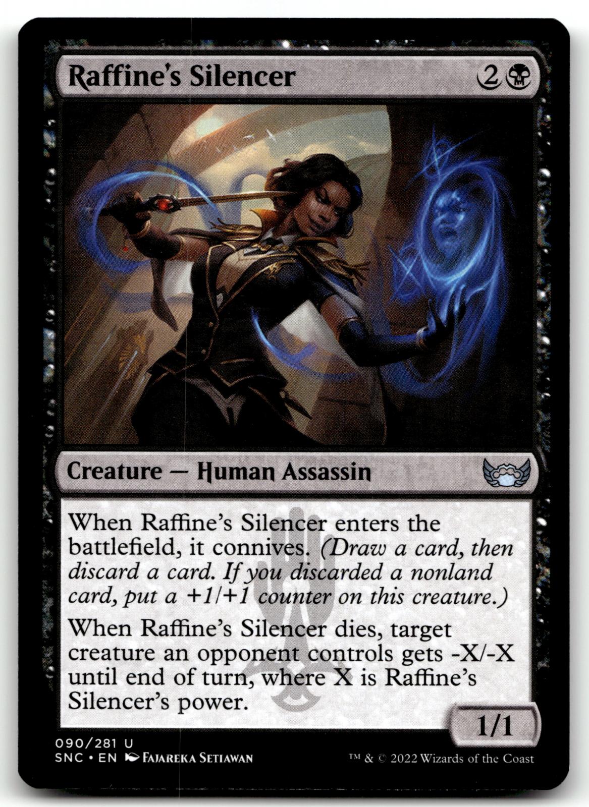 Raffine's Silencer 90 Uncommon Streets of New Capenna Magic: The Gathering NM
