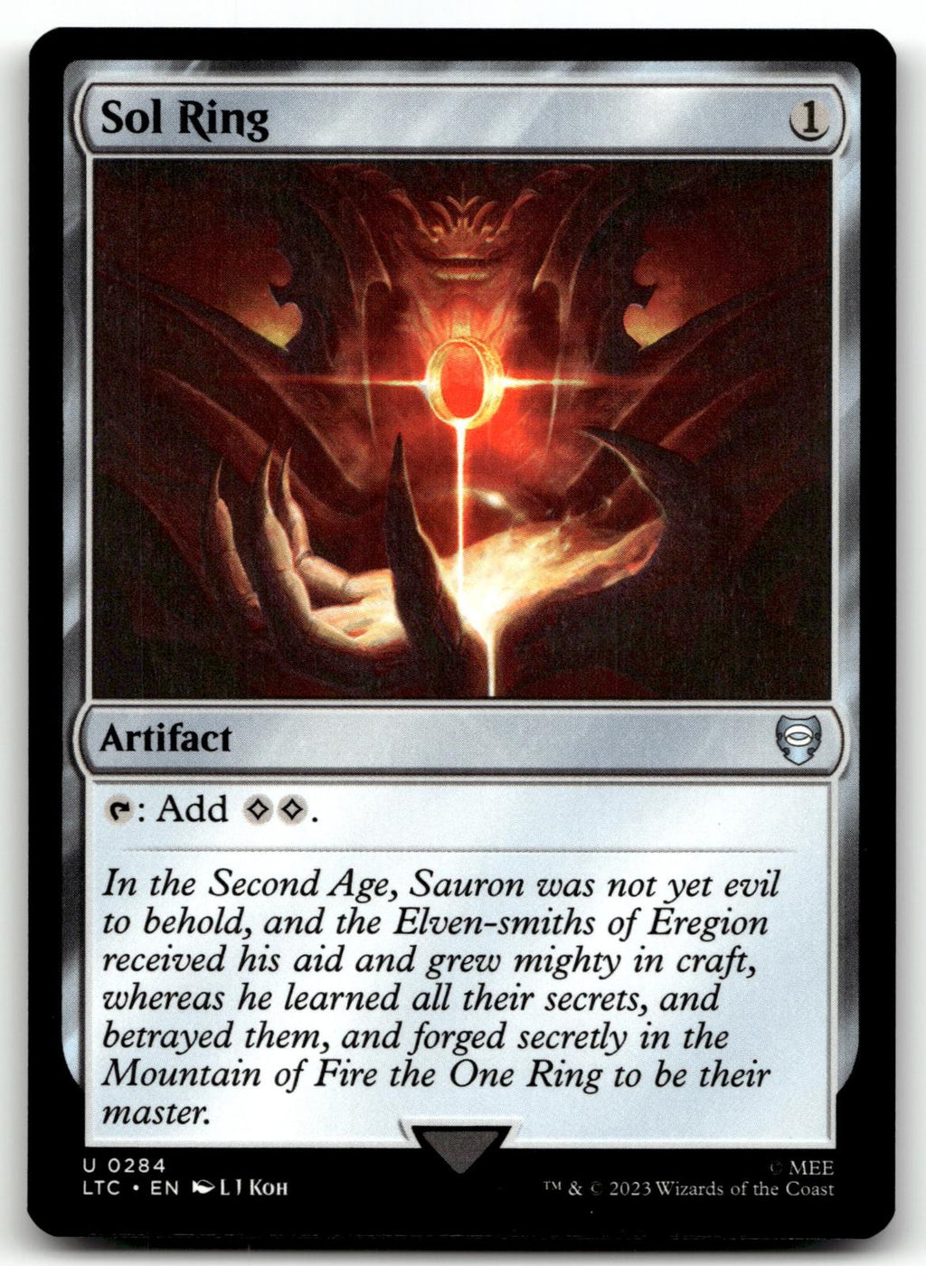 Sol Ring 284 Commander: The Lord of the Rings: Tales of Middle-earth 