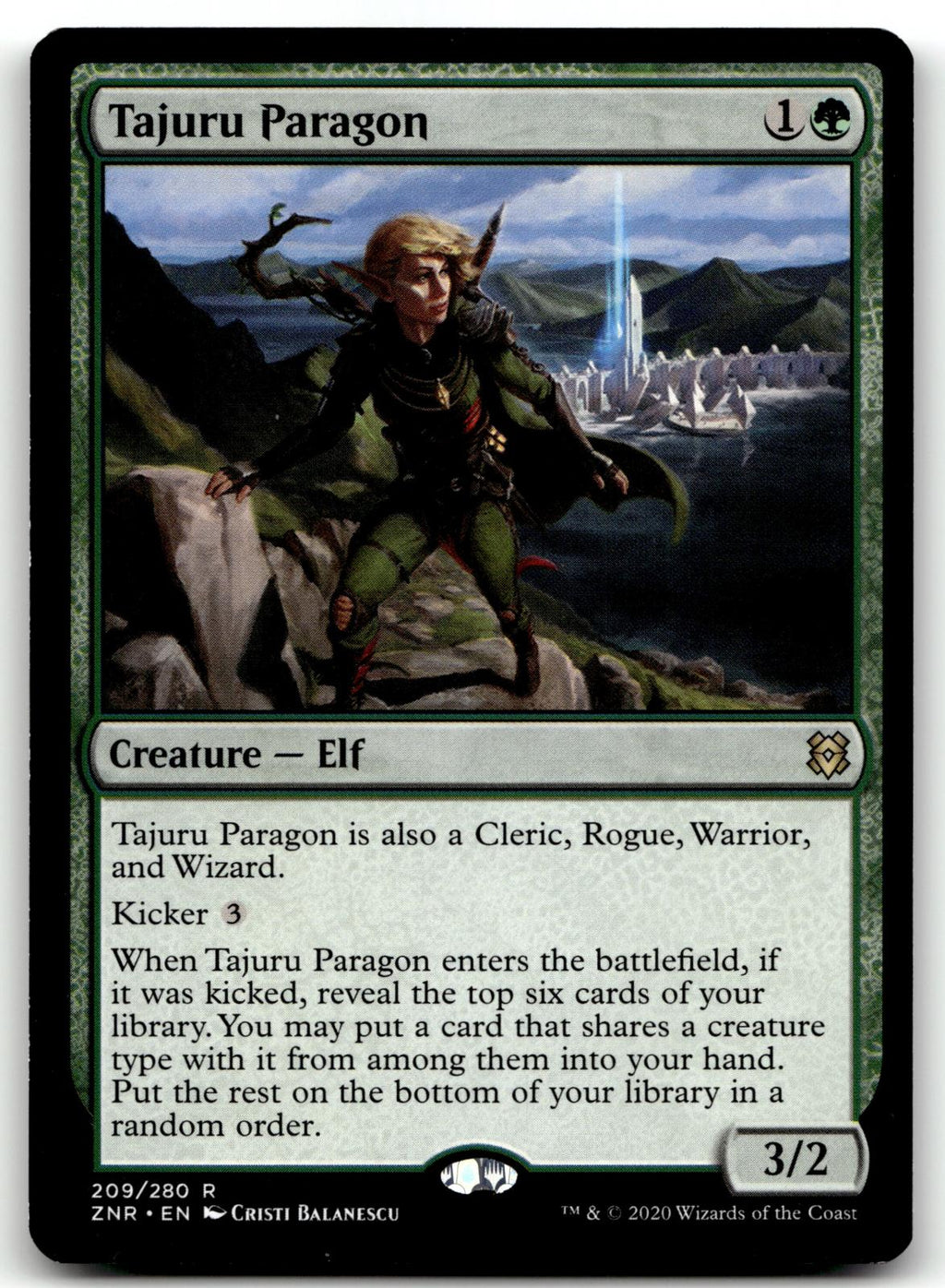 Tajuru Paragon 209 Rare Zendikar Rising Magic: The Gathering Near Mint