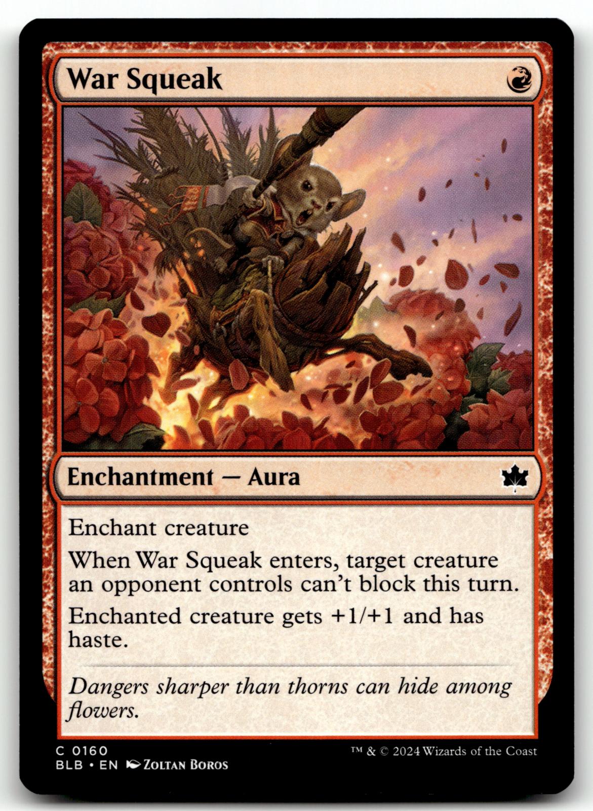 War Squeak 160 Common Bloomburrow Magic: The Gathering Near Mint