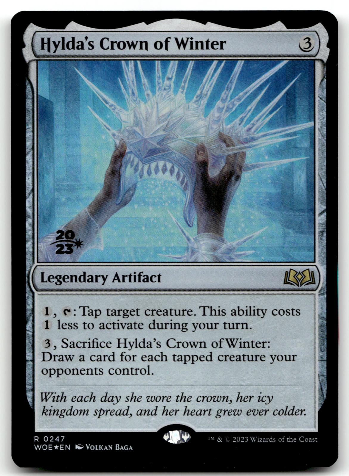 Hylda's Crown of Winter 247 Rare Wilds of Eldraine Magic: The Gathering Foil NM