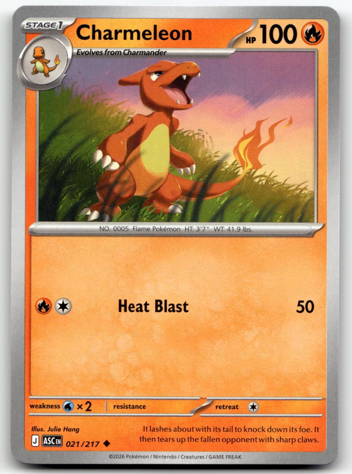 Charmeleon 021/217 Uncommon Ascended Heroes Pokemon Near Mint