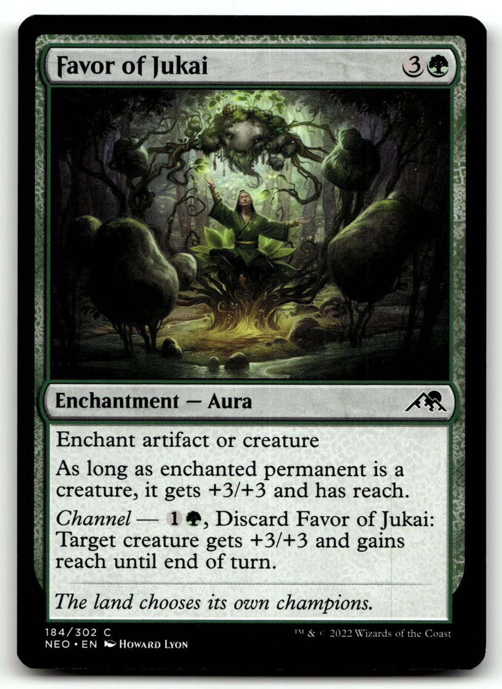 Favor of Jukai 184 Common Kamigawa: Neon Dynasty Magic: The Gathering Near Mint
