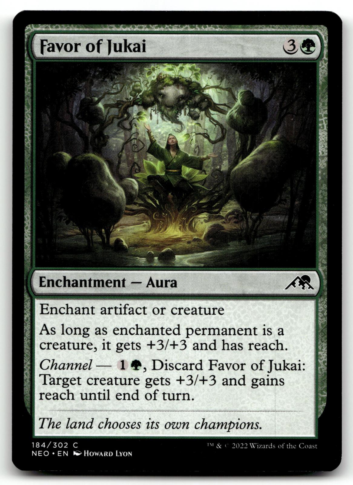 Favor of Jukai 184 Common Kamigawa: Neon Dynasty Magic: The Gathering Near Mint