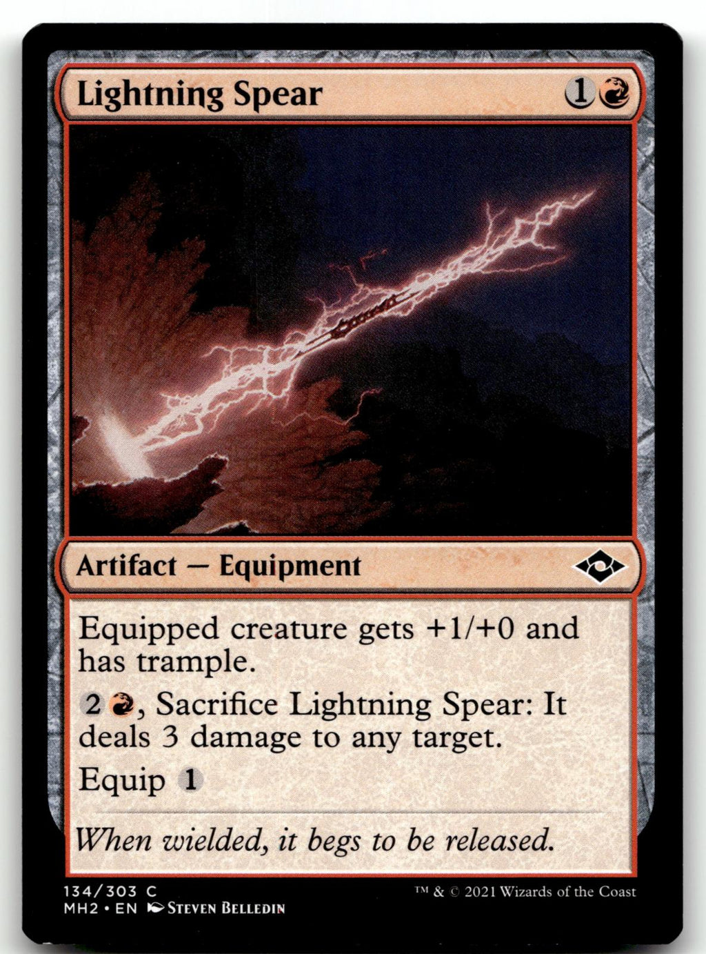 Lightning Spear 134 Common Modern Horizons 2 Magic: The Gathering Near Mint