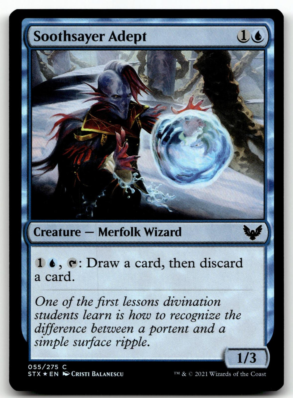 Soothsayer Adept 55 Strixhaven: School of Mages Magic: The Gathering Foil NM