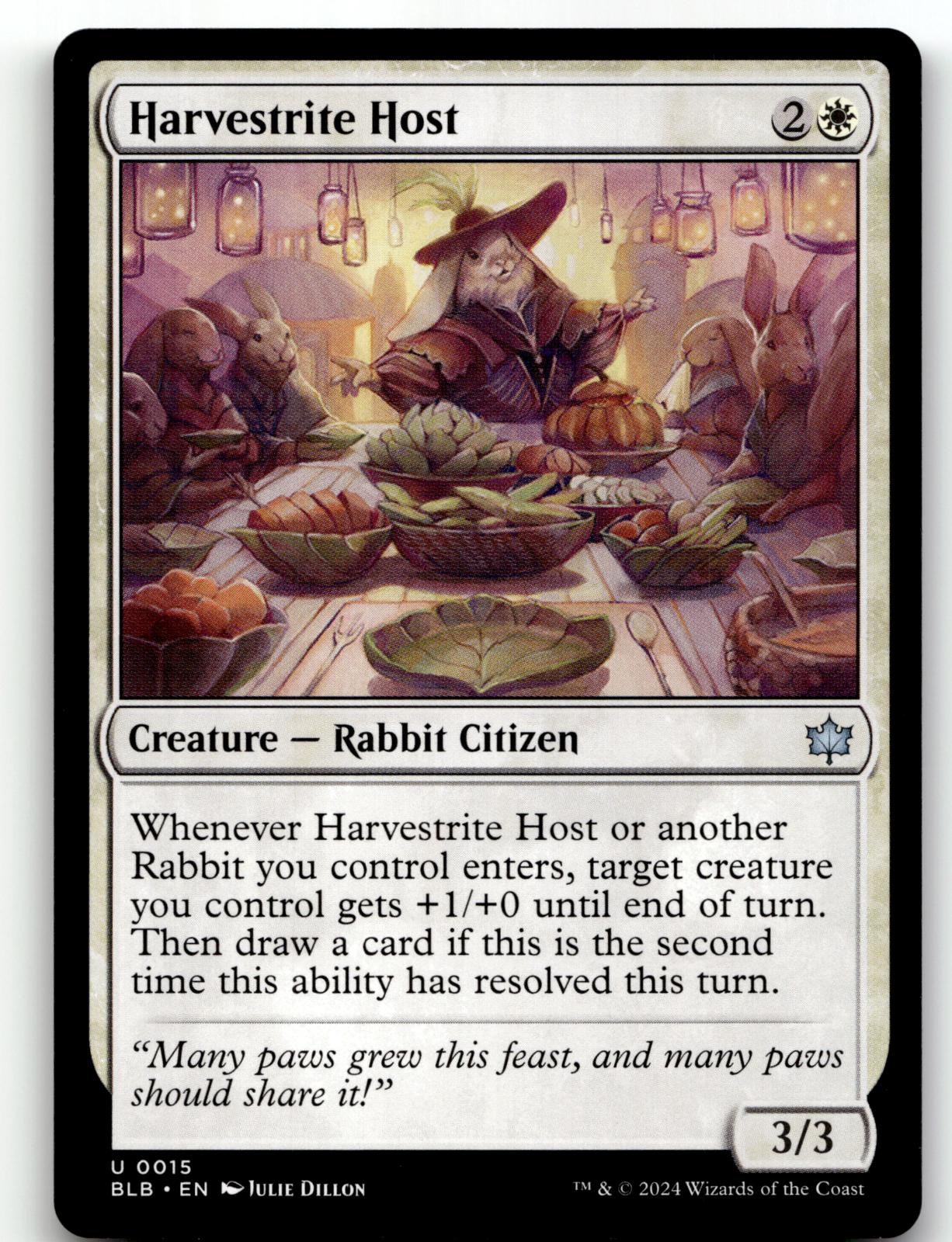 Harvestrite Host 15 Uncommon Bloomburrow Magic: The Gathering Near Mint
