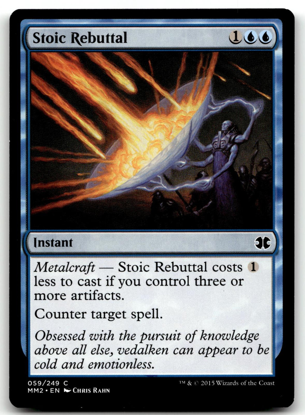 Stoic Rebuttal 59 Common Modern Masters 2015 Magic: The Gathering Near Mint
