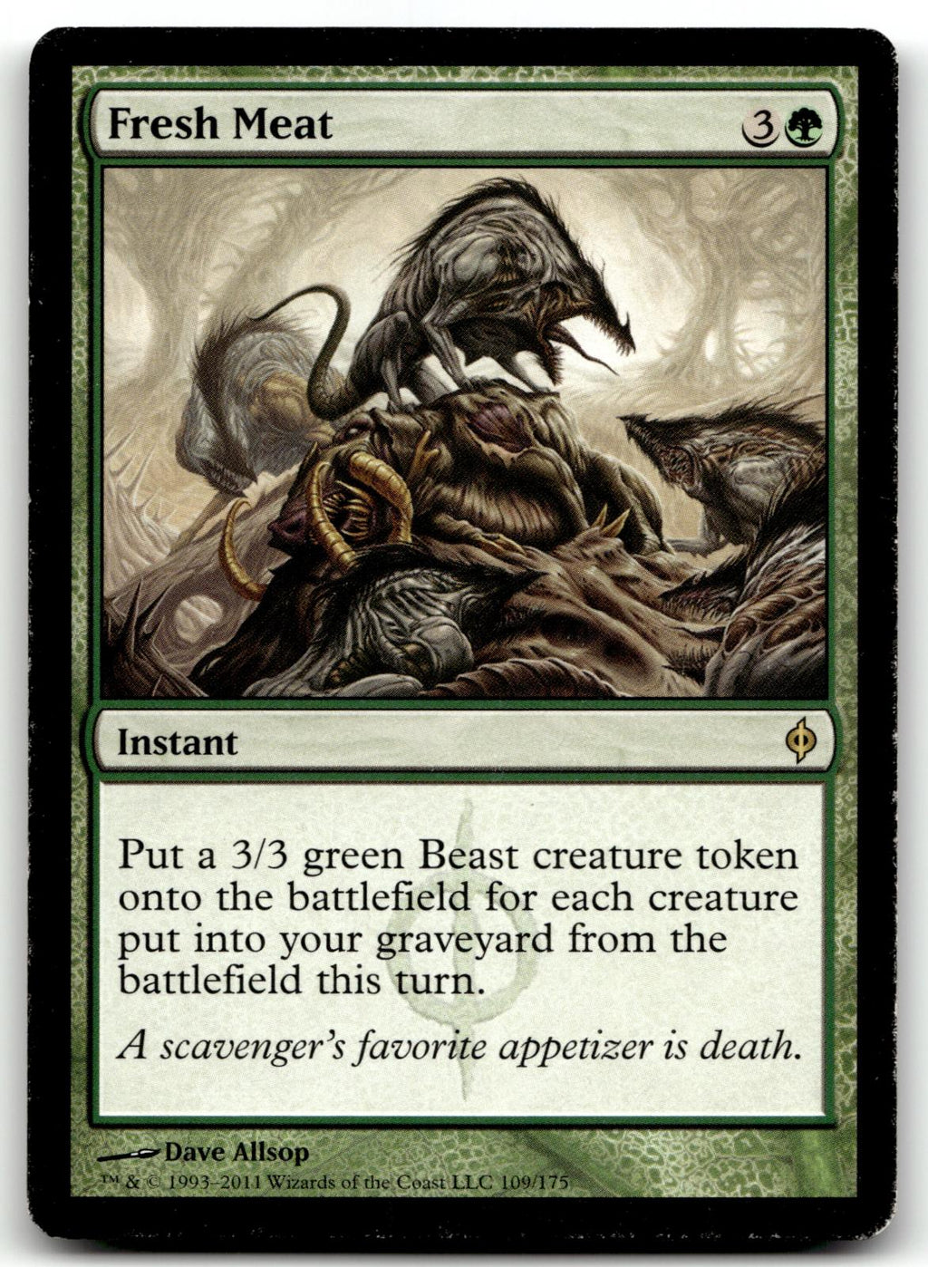 Fresh Meat 109 Rare New Phyrexia Magic: The Gathering Near Mint