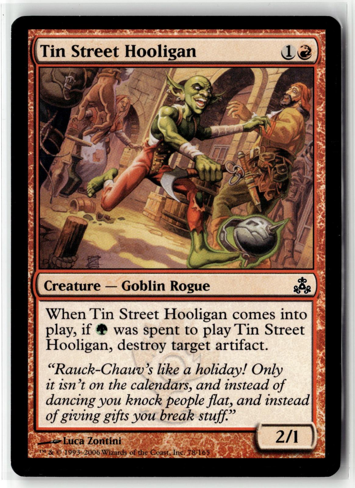 Tin Street Hooligan 78/165 Common The List Reprints Magic: The Gathering NM