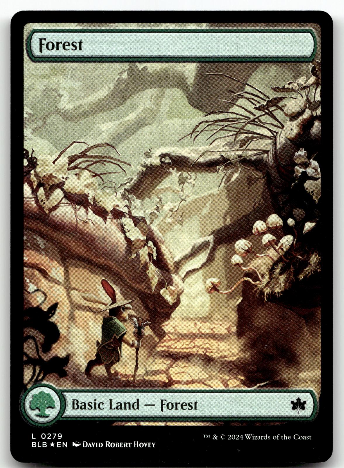 Forest (0279) 279 Land Bloomburrow Magic: The Gathering Foil Near Mint