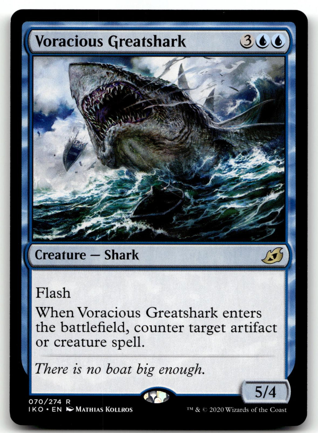 Voracious Greatshark 70 Rare Ikoria: Lair of Behemoths Magic: The Gathering NM