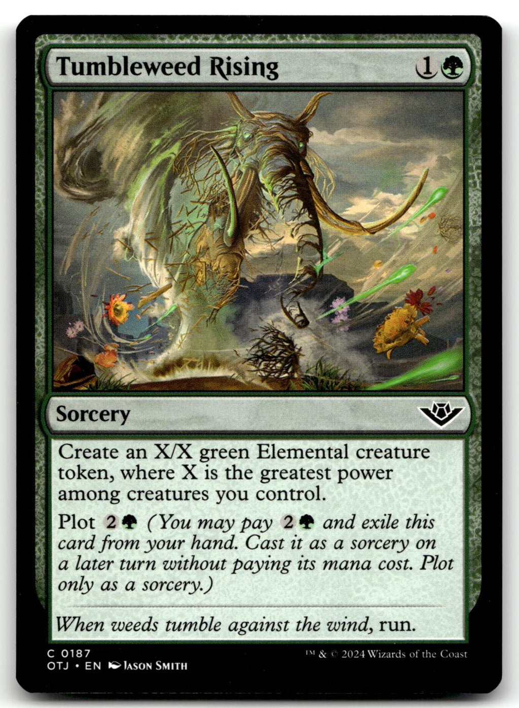 Tumbleweed Rising 187 Common Outlaws of Thunder Junction Magic: The Gathering NM