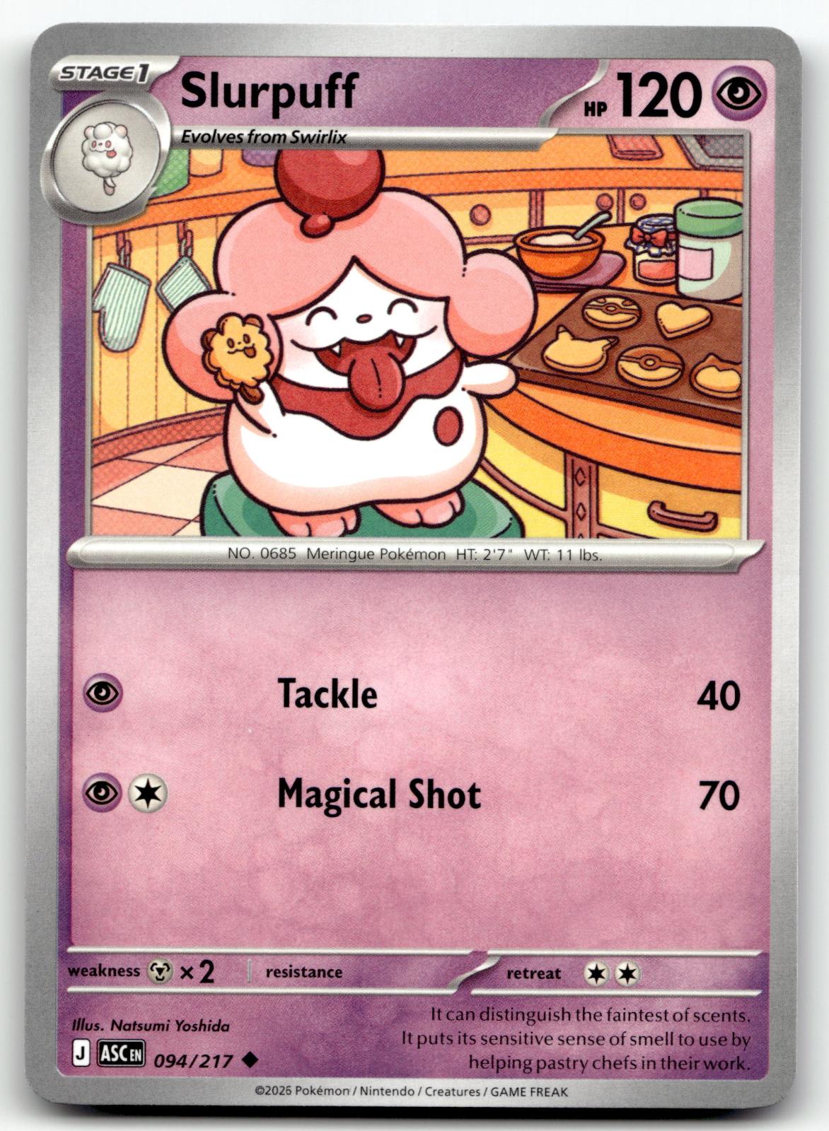Slurpuff 094/217 Uncommon Ascended Heroes Pokemon Near Mint