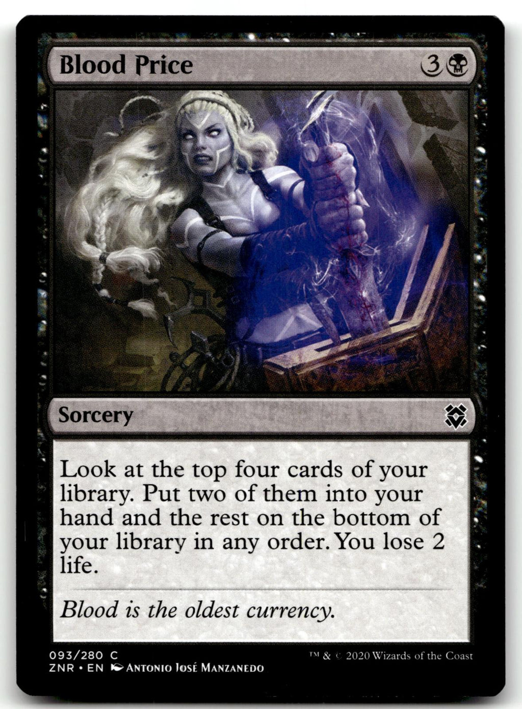Blood Price 93 Common Zendikar Rising Magic: The Gathering Near Mint