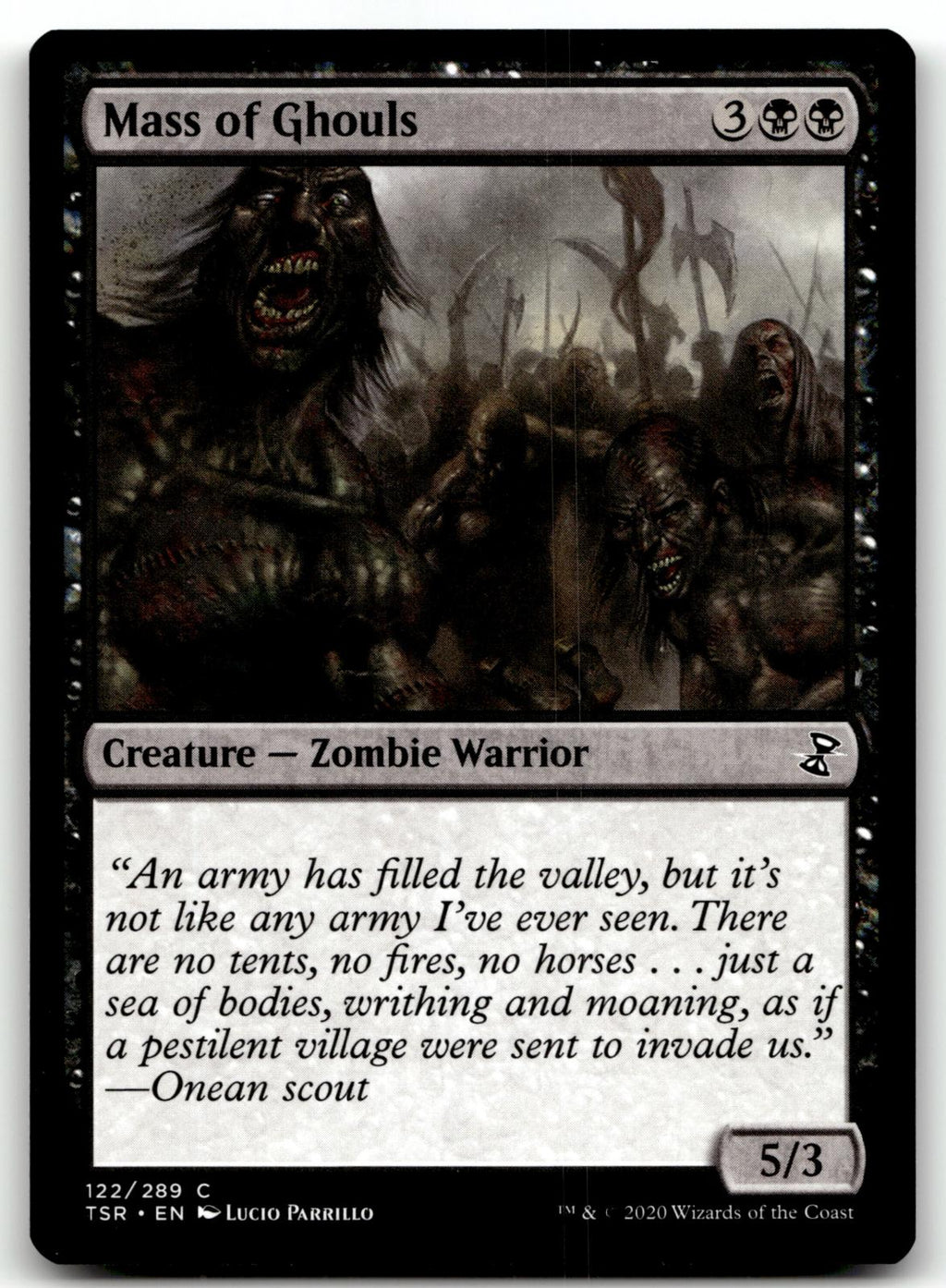 Mass of Ghouls 122 Common Time Spiral: Remastered Magic: The Gathering Near Mint