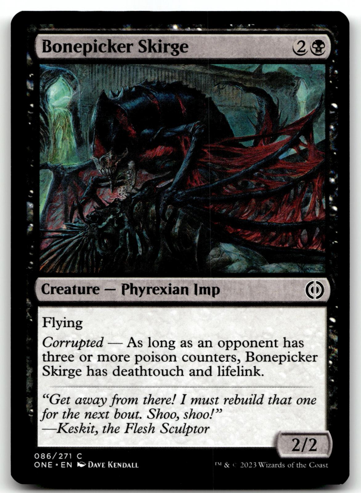 Bonepicker Skirge 86 Common Phyrexia: All Will Be One Magic: The Gathering NM