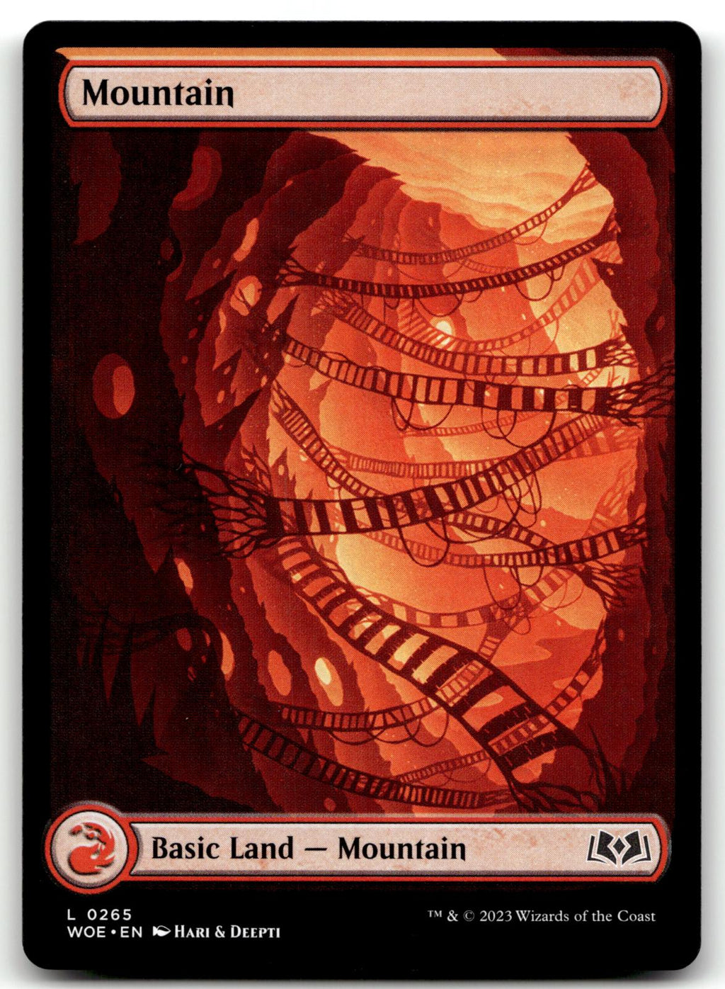 Mountain (0265) 265 Land Wilds of Eldraine Magic: The Gathering Near Mint