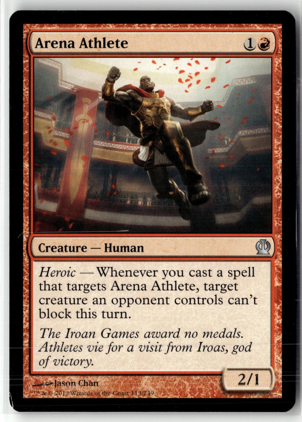 Arena Athlete 113 Uncommon Theros Magic: The Gathering Near Mint