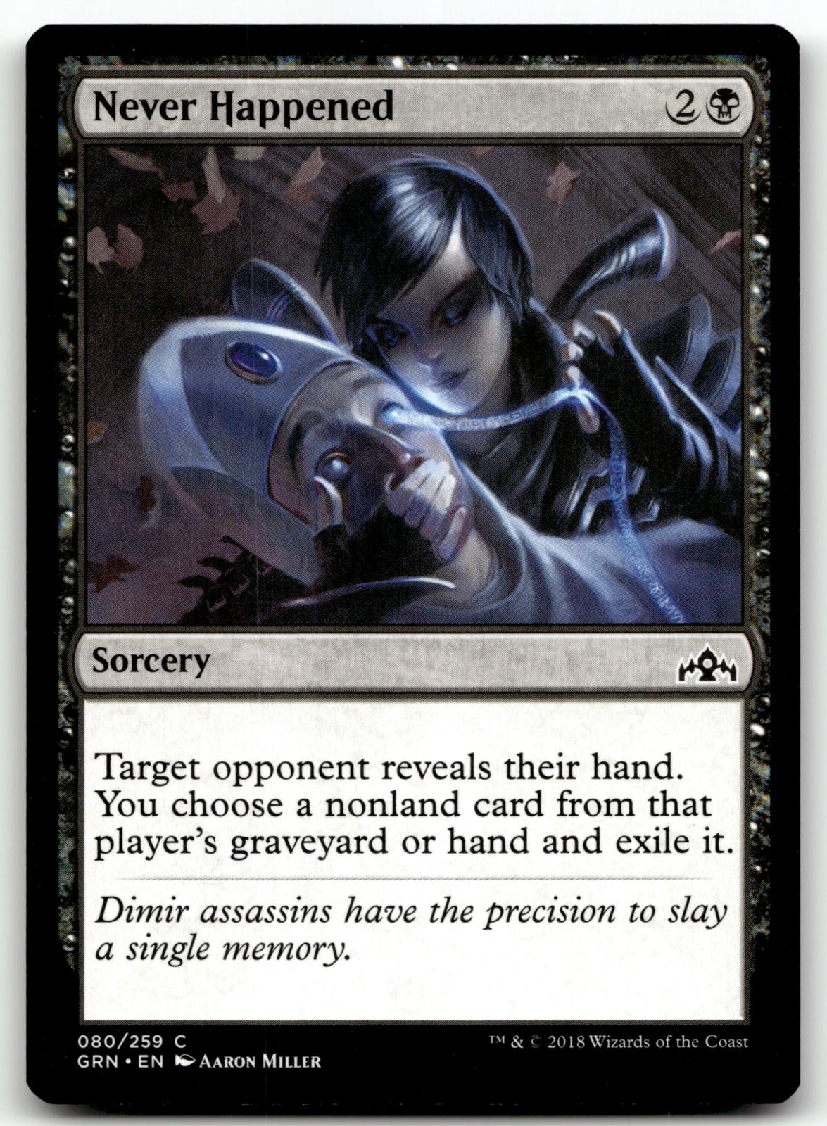 Never Happened 80 Common Guilds of Ravnica Magic: The Gathering Near Mint