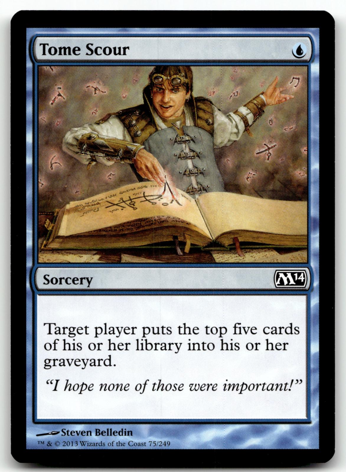 Tome Scour 75 Common Magic 2014 (M14) Magic: The Gathering Near Mint