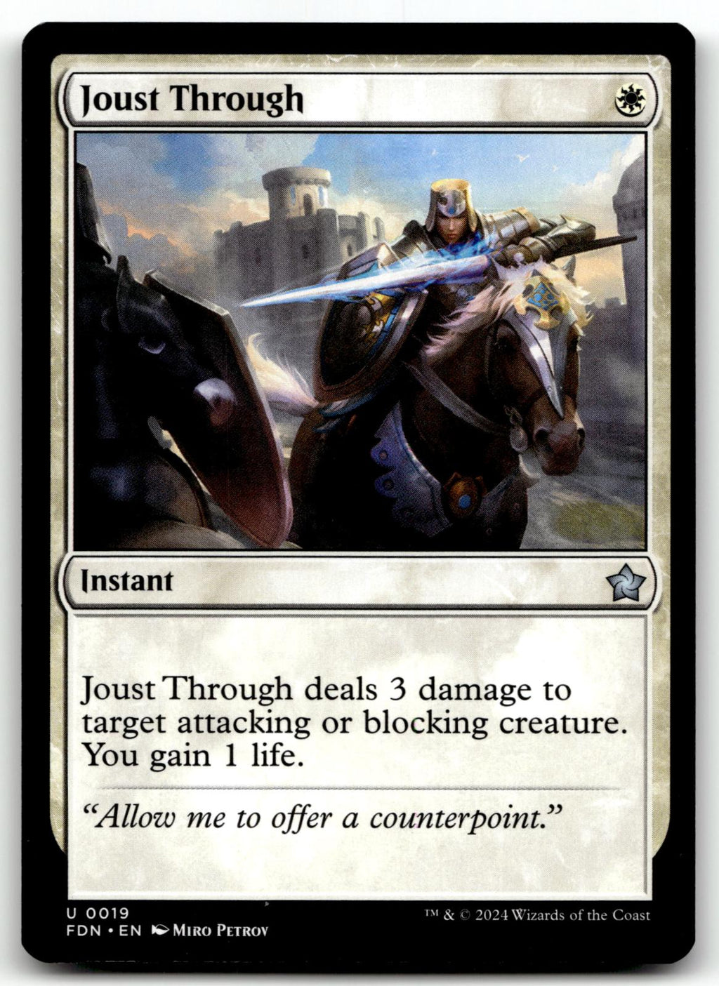Joust Through 19 Uncommon Foundations Magic: The Gathering Near Mint