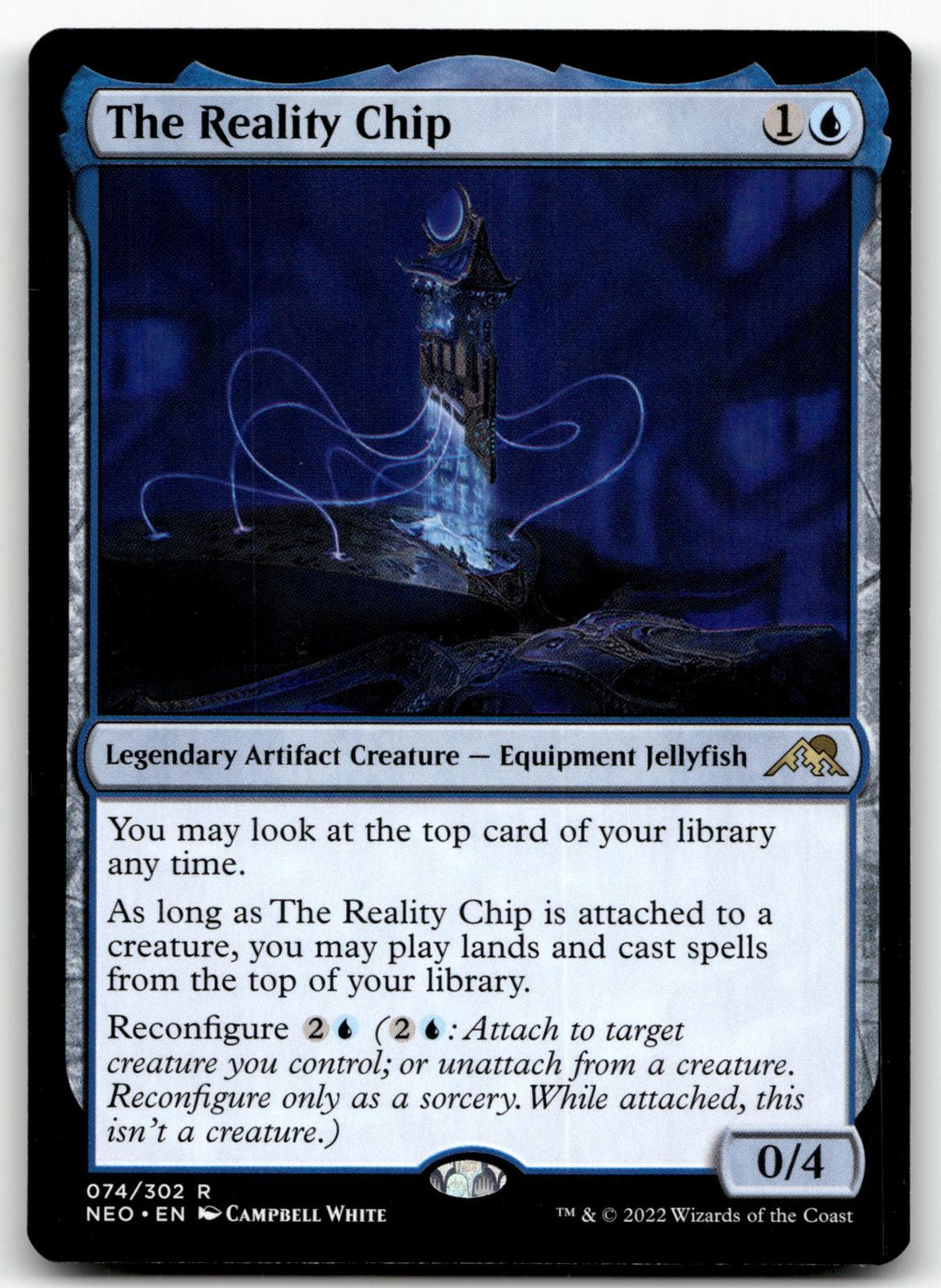 The Reality Chip 74 Rare Kamigawa: Neon Dynasty Magic: The Gathering Near Mint