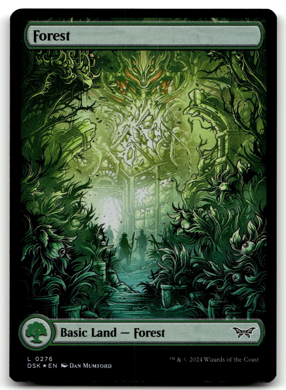 Forest (0276) - Full Art 276 Duskmourn: House of Horror Magic: The Gathering Foil NM