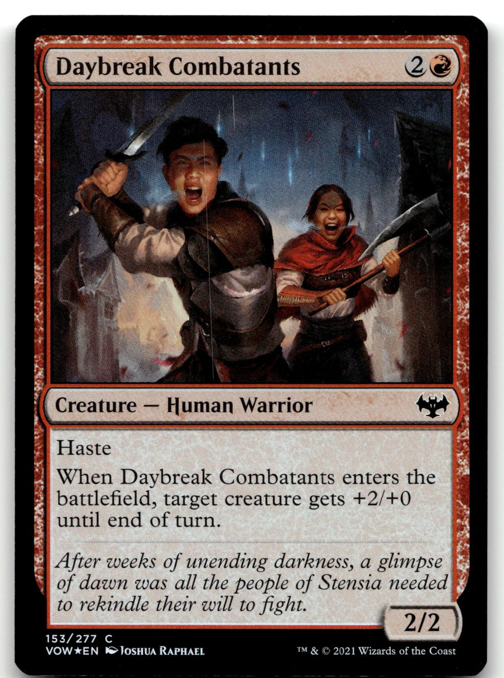 Daybreak Combatants 153 Innistrad: Crimson Vow Magic: The Gathering Foil NM