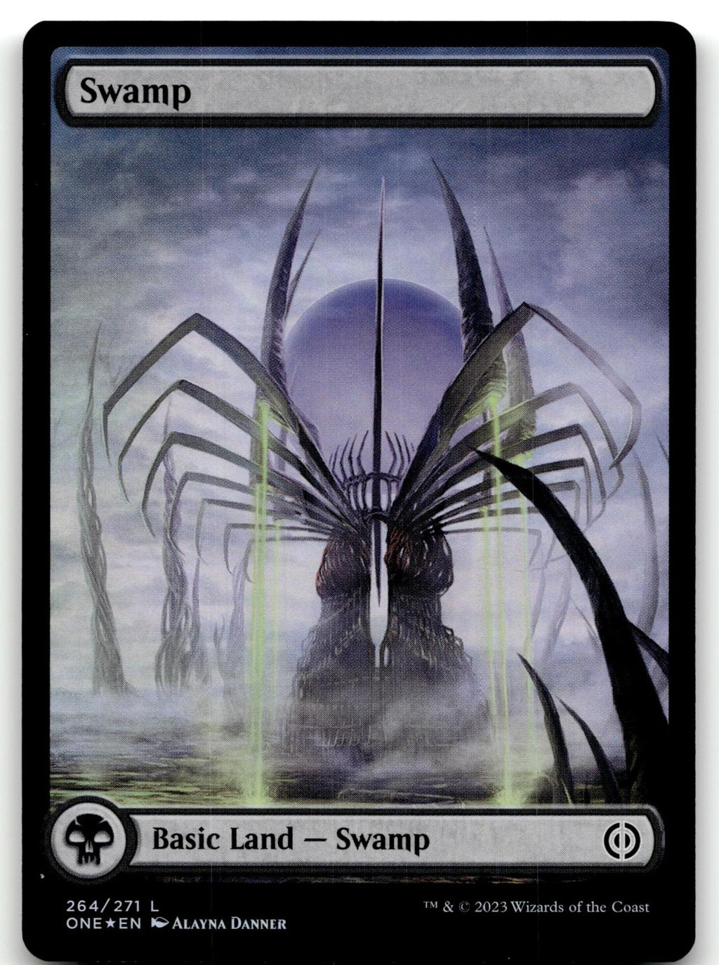 Swamp (264) - Full Art 264 Phyrexia: All Will Be One Magic: The Gathering Foil NM