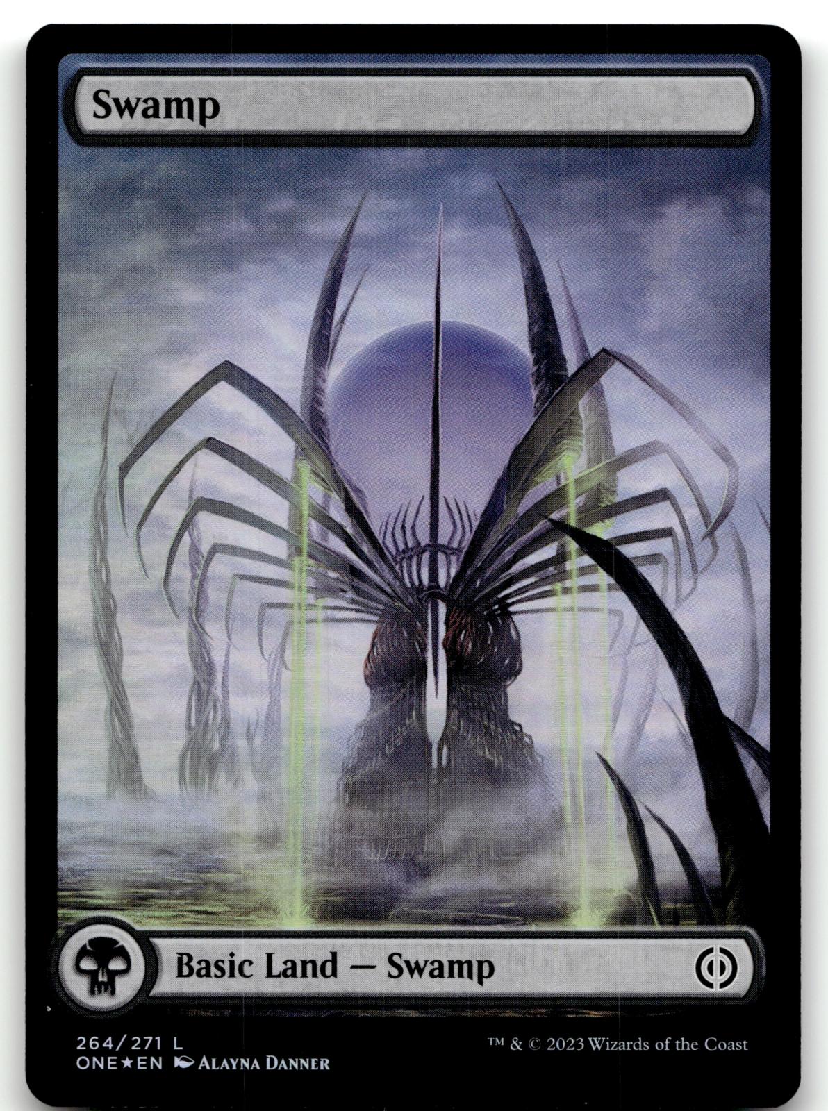 Swamp (264) - Full Art 264 Phyrexia: All Will Be One Magic: The Gathering Foil NM