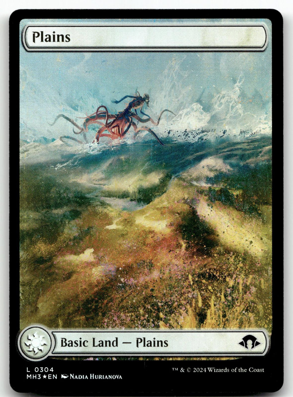 Plains (0304) 304 Land Modern Horizons 3 Magic: The Gathering Foil Near Mint