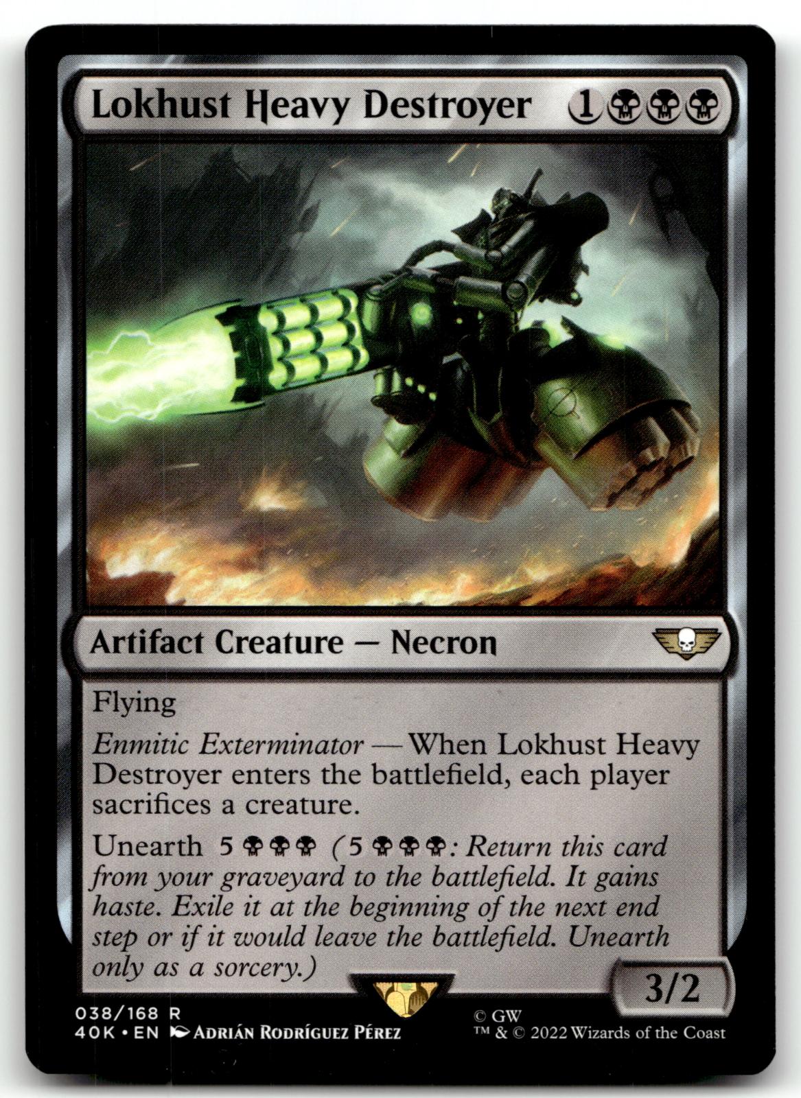 Lokhust Heavy Destroyer (Surge Foil) 38 Universes Beyond: Warhammer 40,000 Magic: The Gathering NM