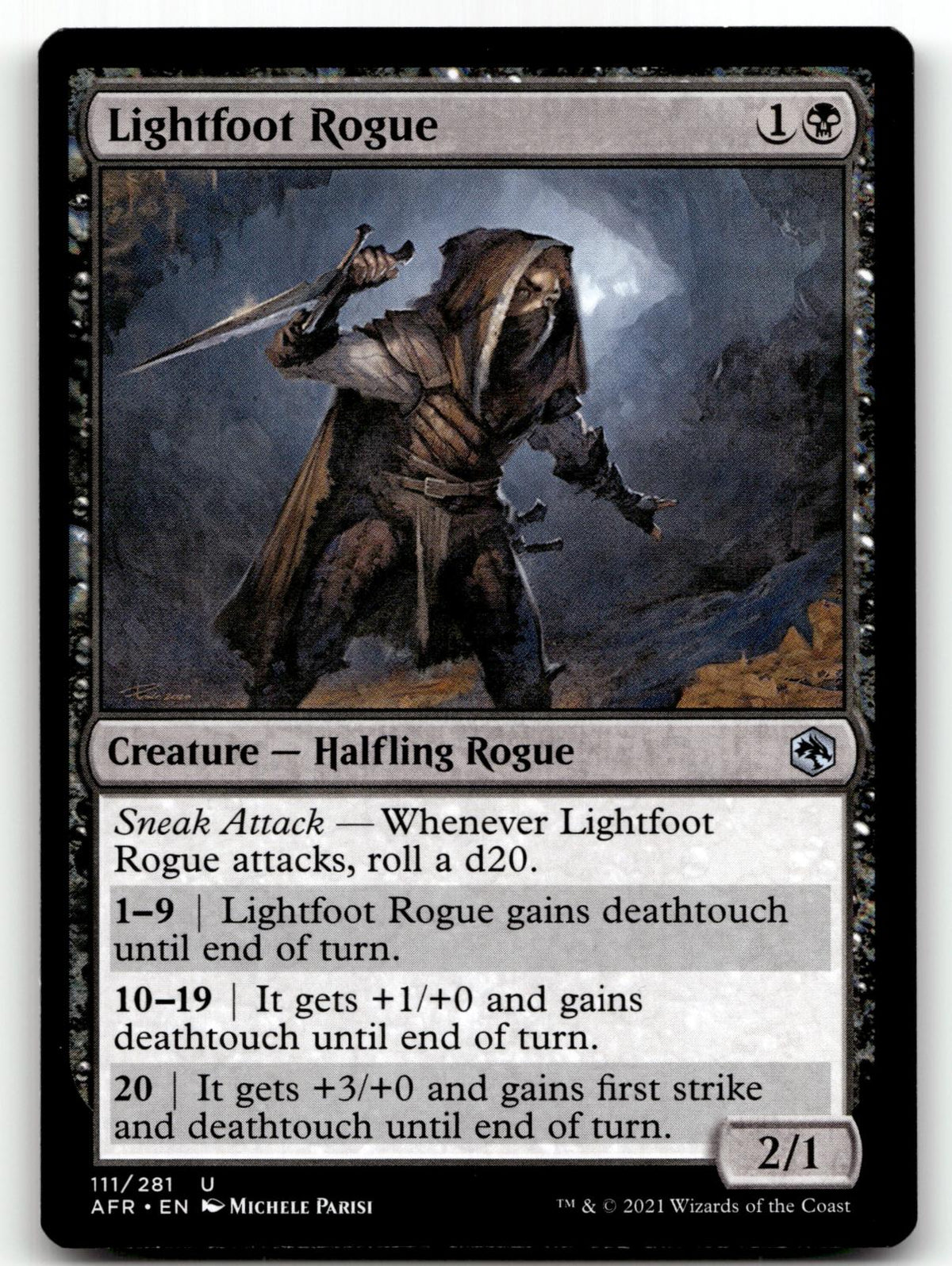 Lightfoot Rogue 111 Adventures in the Forgotten Realms Magic: The Gathering NM