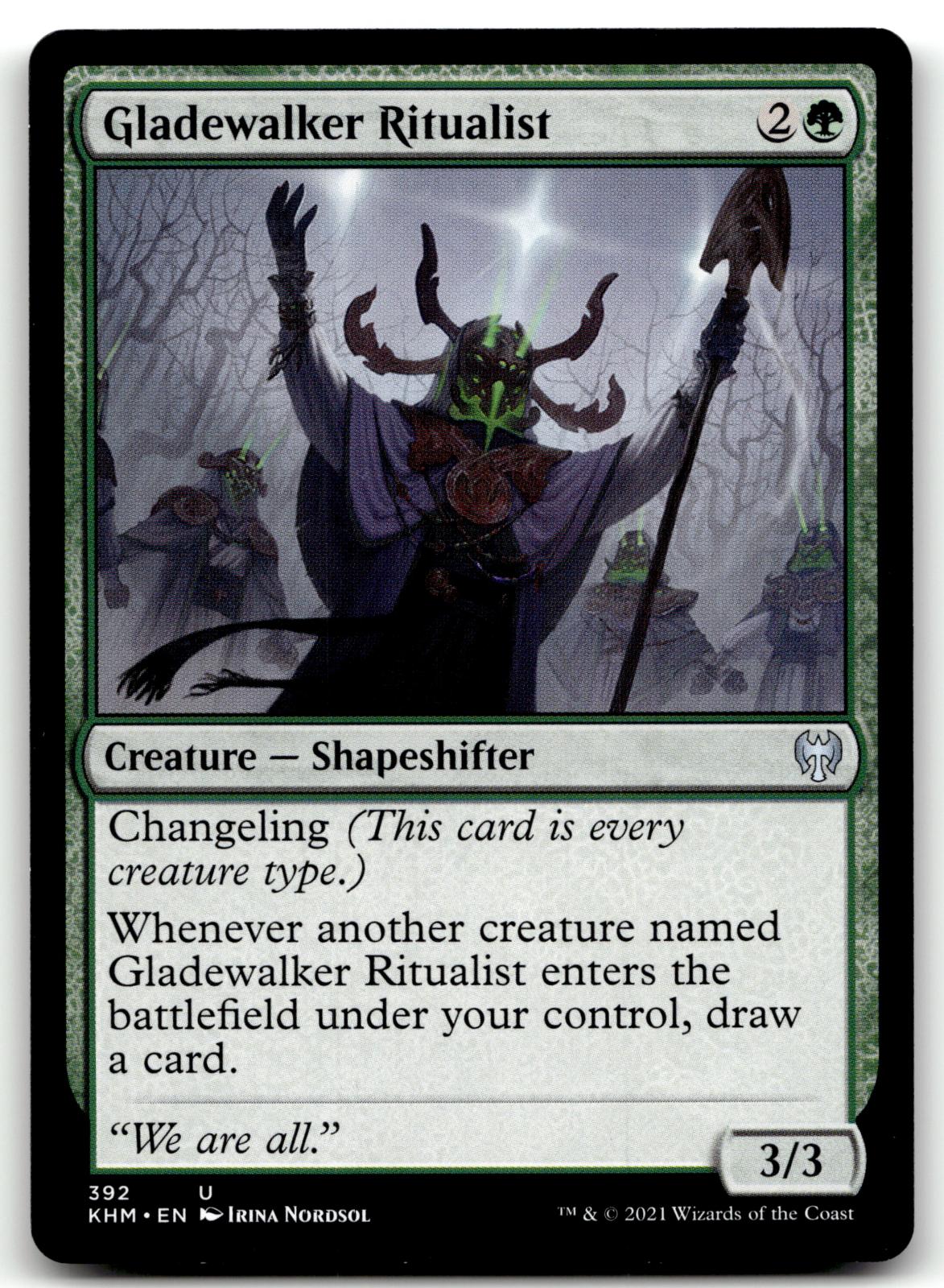Gladewalker Ritualist 392 Uncommon Kaldheim Magic: The Gathering Near Mint